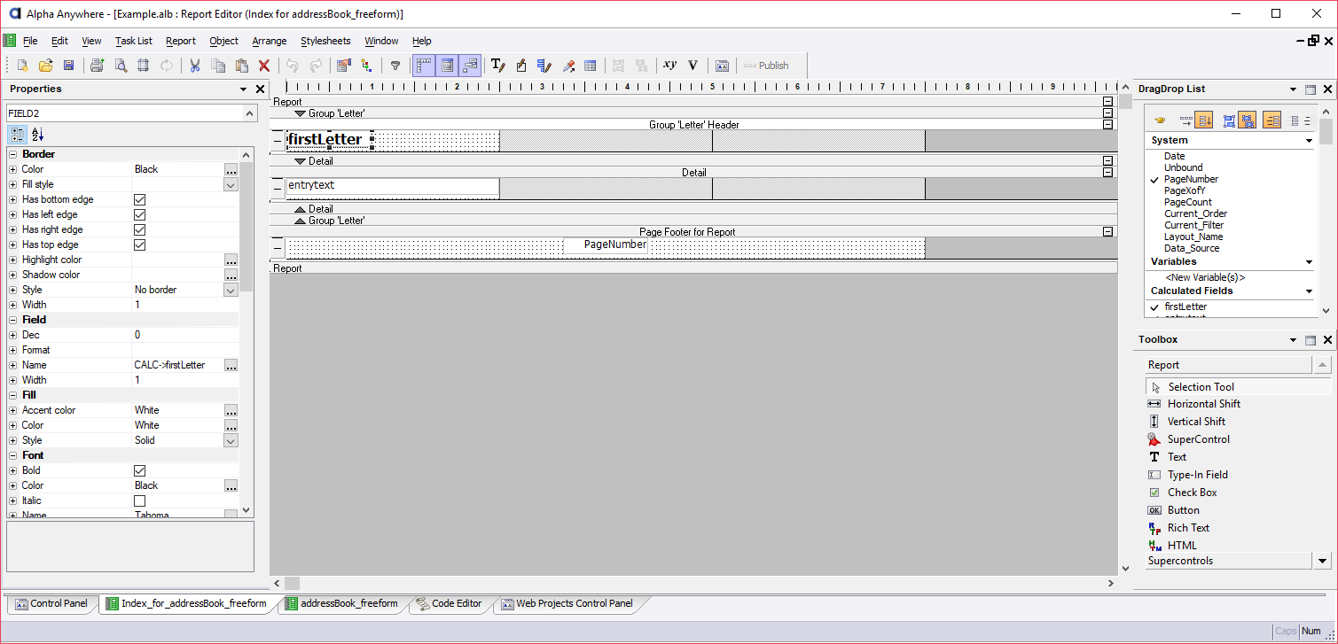 Create Custom Index